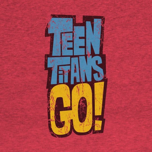 Teen Titans Go! Logo (weathered and worn) by GraphicGibbon